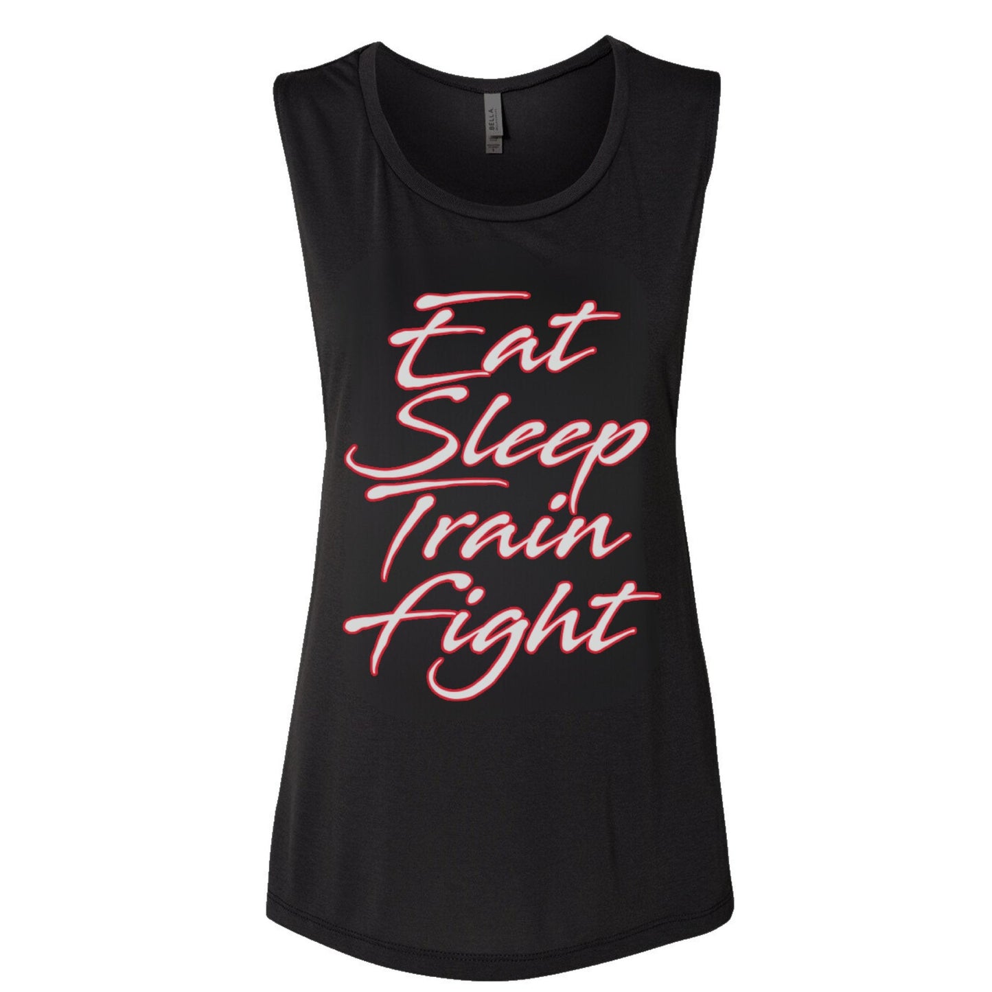 Las Vegas Combat Academy 'Eat Sleep Train Fight' Motivational Women's Tank Top - Las Vegas Combat Academy