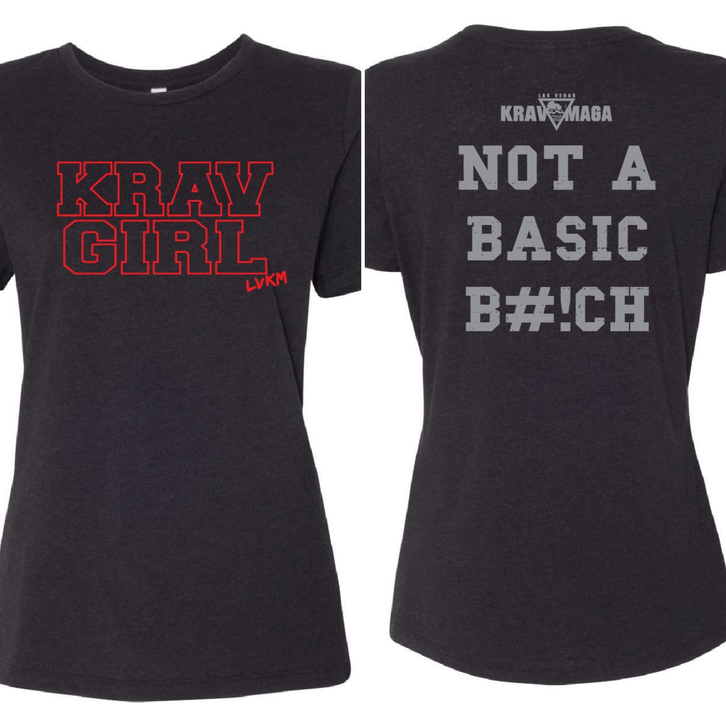 Krav Girl Cotton Blend Fitted T-Shirt - Empowerment in Training - Las Vegas Combat Academy