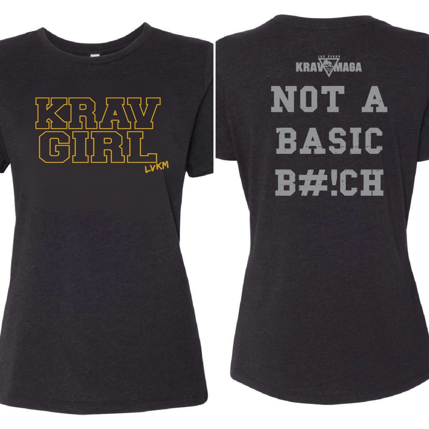 Krav Girl Cotton Blend Fitted T-Shirt - Empowerment in Training - Las Vegas Combat Academy