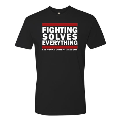 Las Vegas Combat Academy 'Fighting Solves Everything' Rash Guard - Unisex Fightwear - Las Vegas Combat Academy