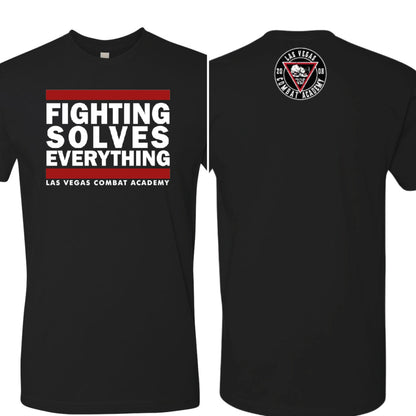 Las Vegas Combat Academy 'Fighting Solves Everything' Rash Guard - Unisex Fightwear - Las Vegas Combat Academy